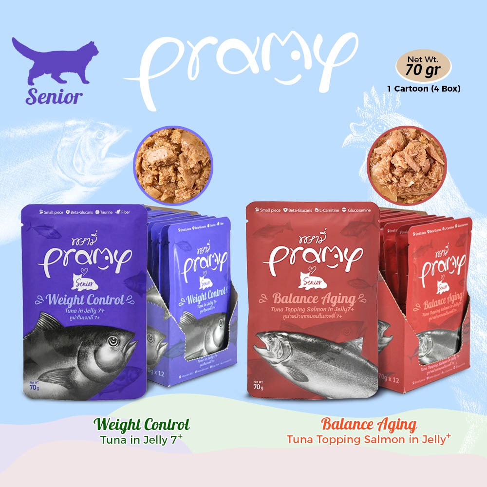 Pramy Pouch Senior  - Cat Snack - Cat Treats